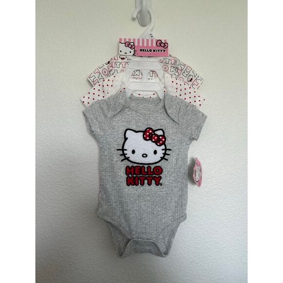 Hello Kitty Set of Three Onesies - 9M - Picture 1 of 6